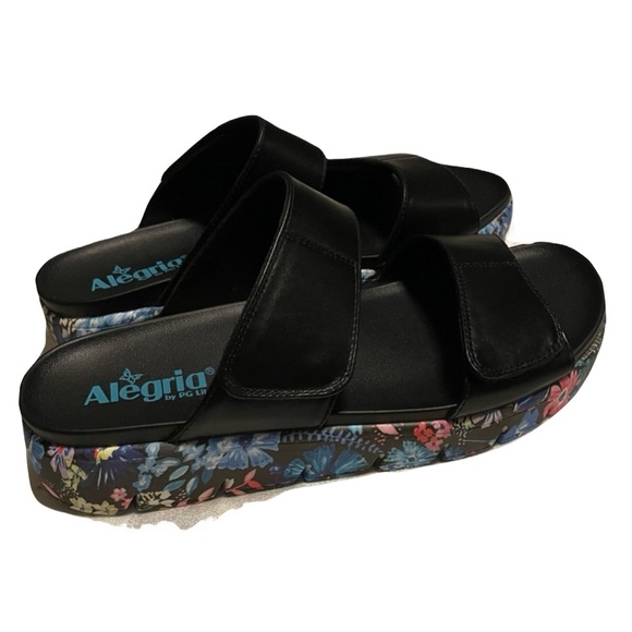 Alegria Lena Sandals Black Size 11 EU 41 New Platform - Picture 12 of 12